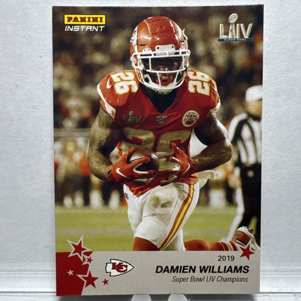 2020 Panini Instant Chiefs Super Bowl Damien Williams #2 Football Card
